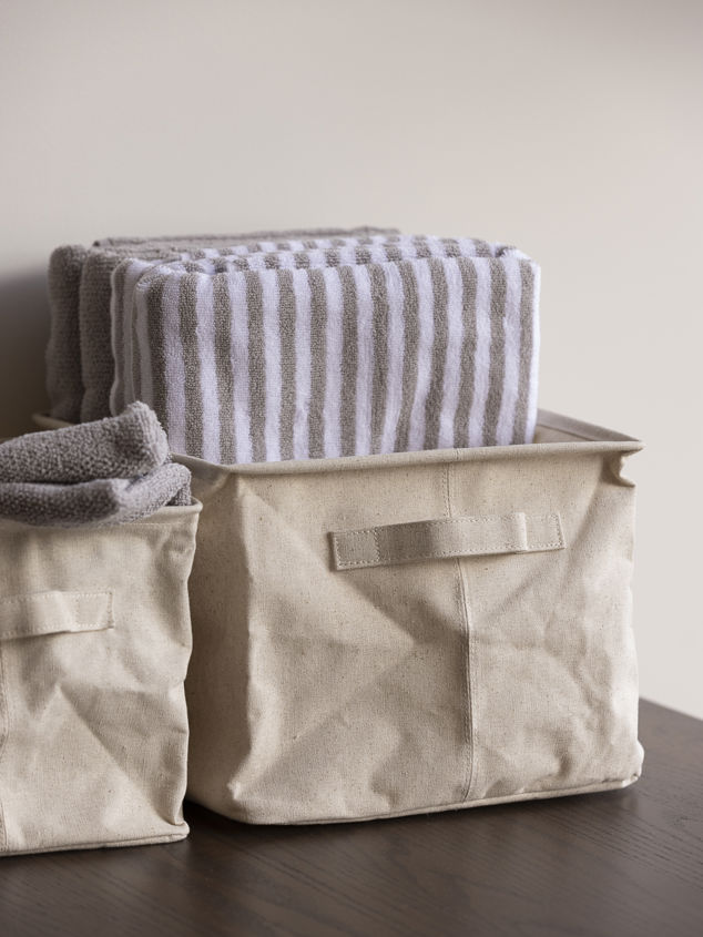 Collapsible Canvas Storage Basket