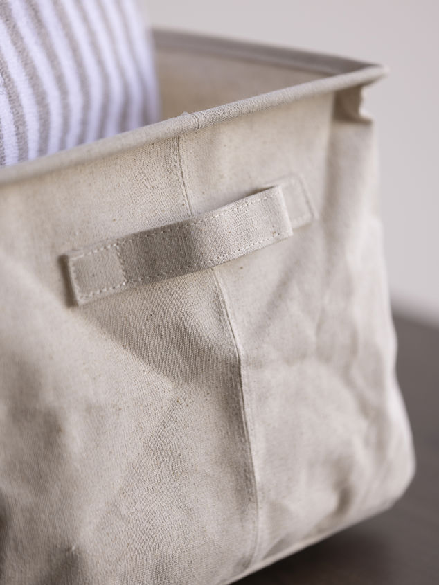 Collapsible Canvas Storage Basket