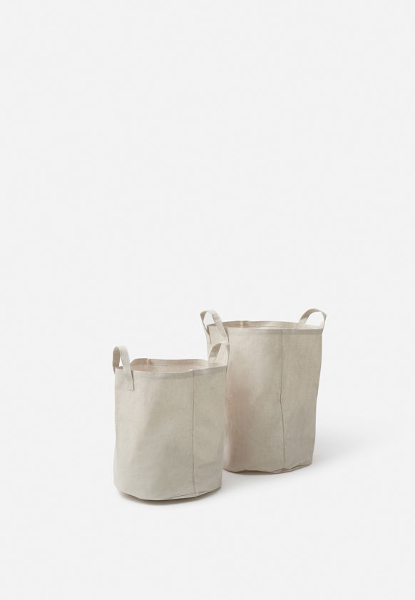 Collapsible Canvas Round Storage Bag