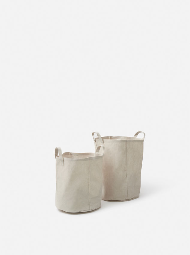 Collapsible Canvas Round Storage Bag