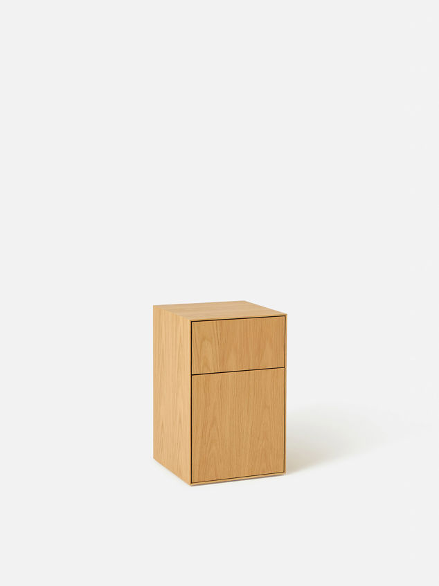 Plinth Bedside Oak