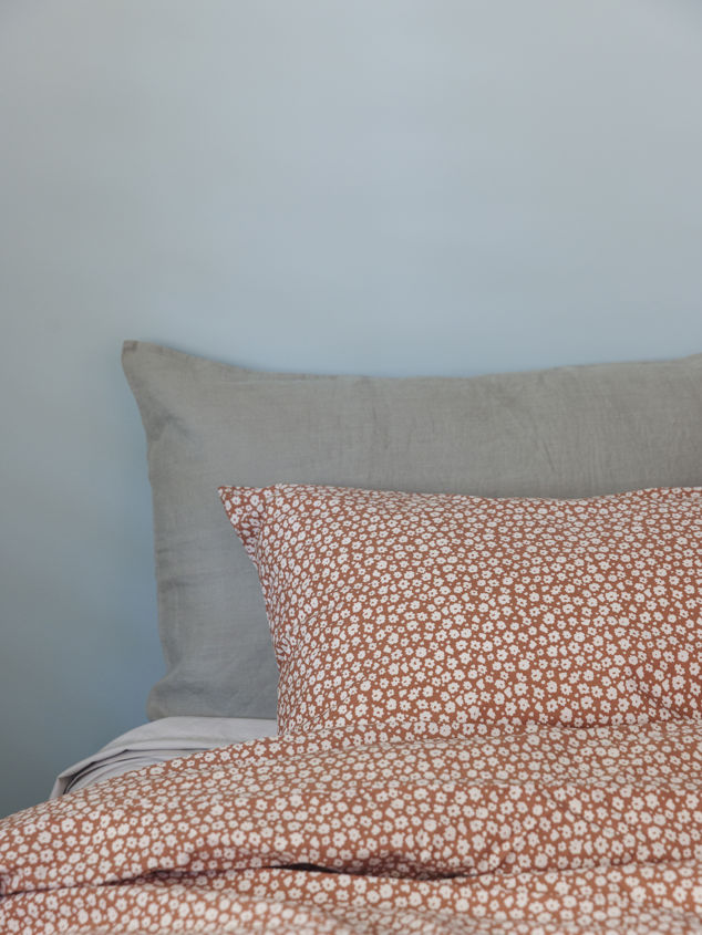 Forget Me Not Organic Cotton Lodge Pillowcase Pair