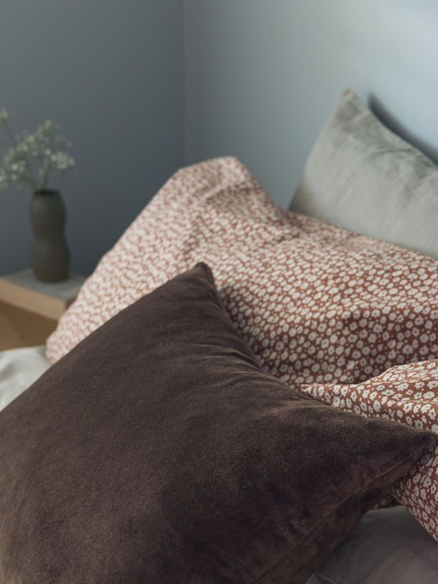 Forget Me Not Organic Cotton Lodge Pillowcase Pair