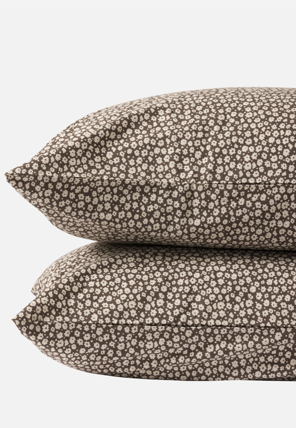 Forget Me Not Organic Cotton Lodge Pillowcase Pair