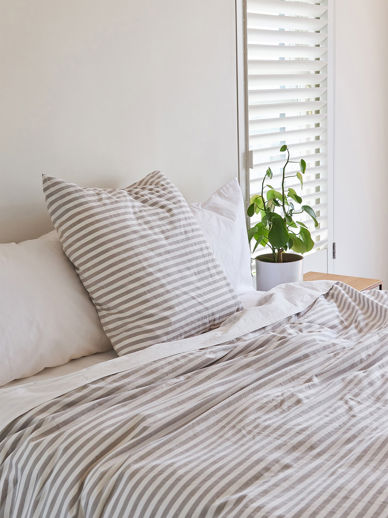Stripe Organic Cotton Euro Pillowcase
