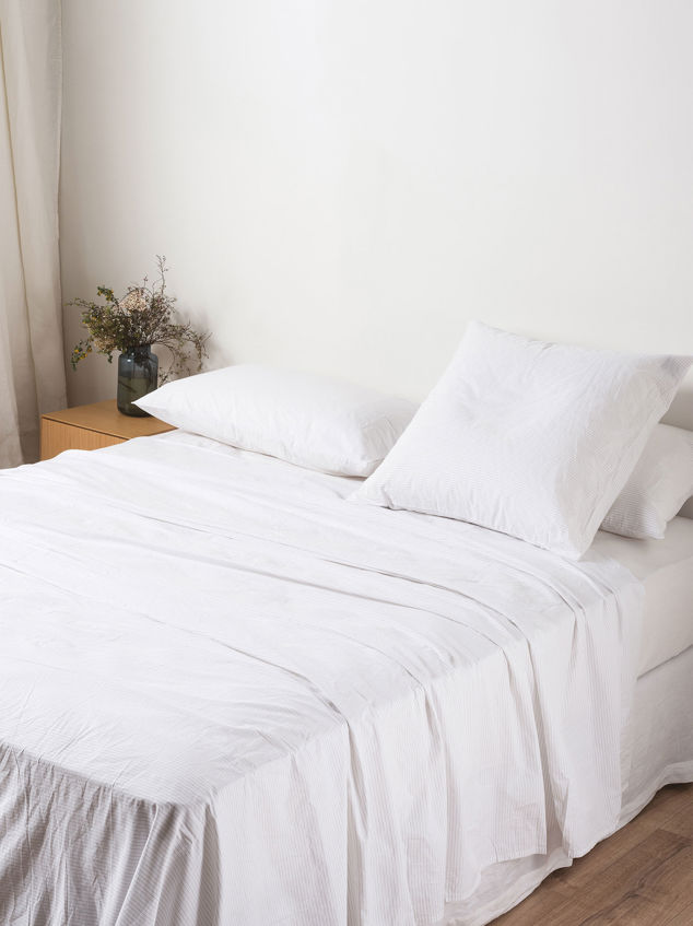 Pinstripe Organic Cotton Euro Pillowcase