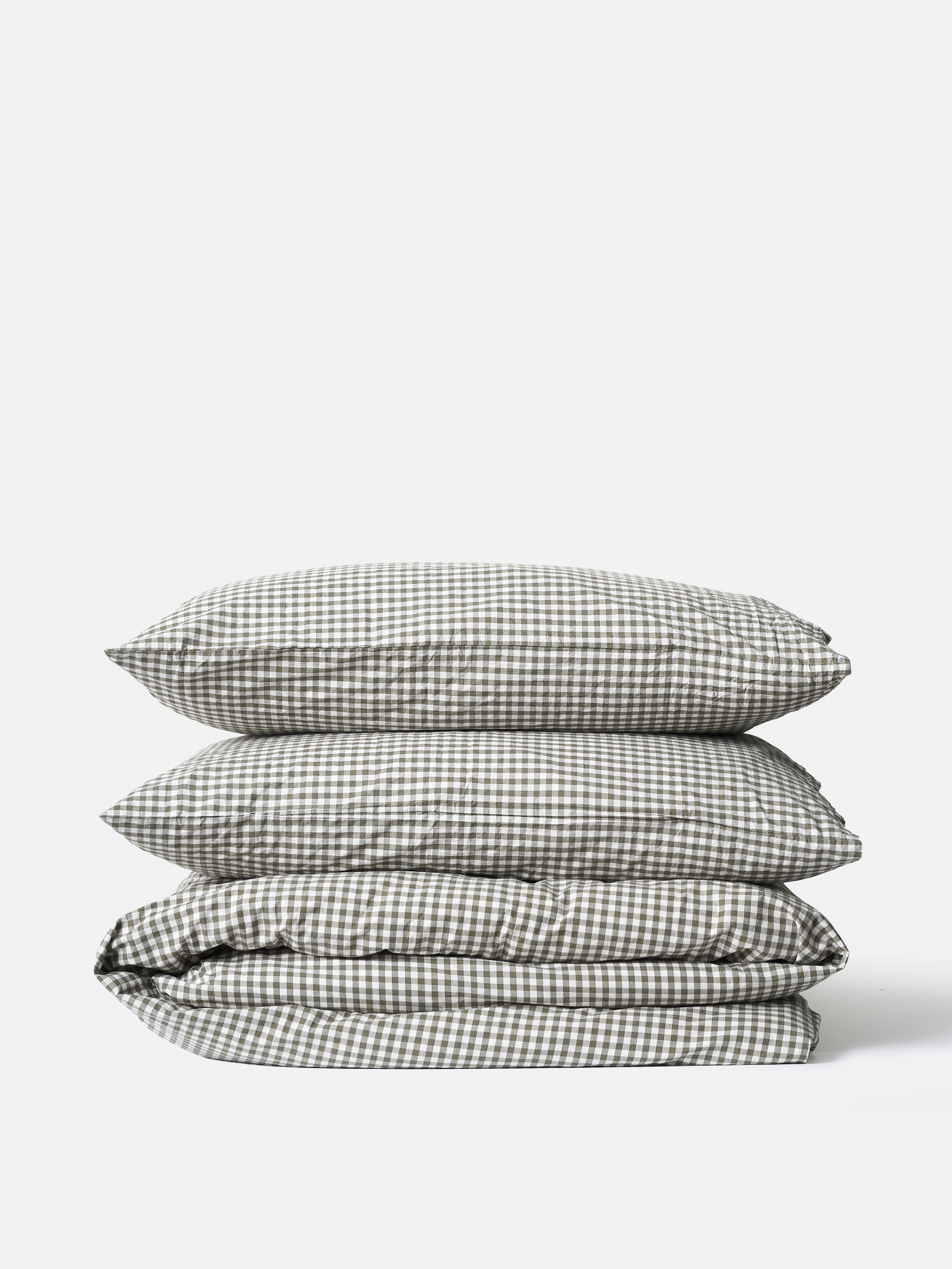 Gingham Organic Cotton Duvet Cover