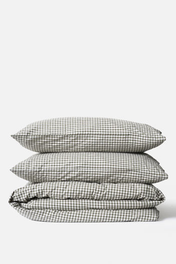 Gingham Organic Cotton Duvet Cover