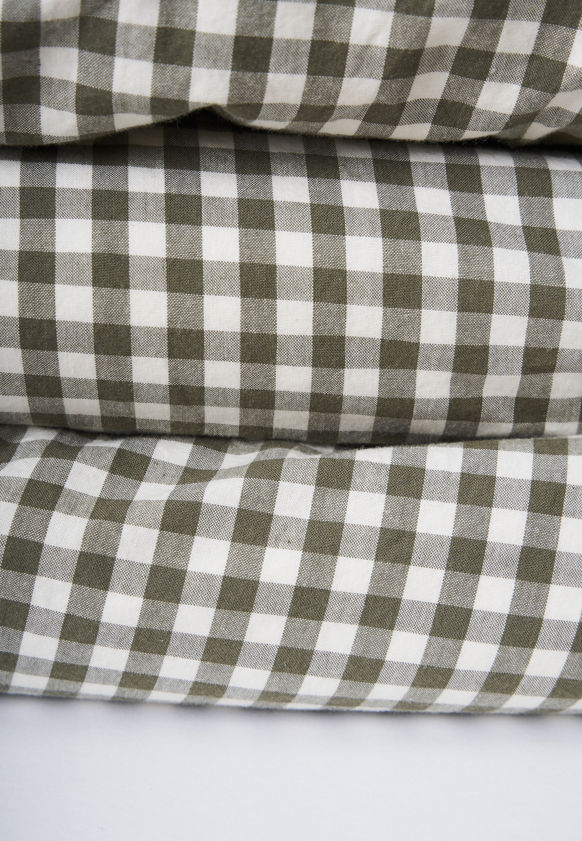 Gingham Organic Cotton Duvet Cover