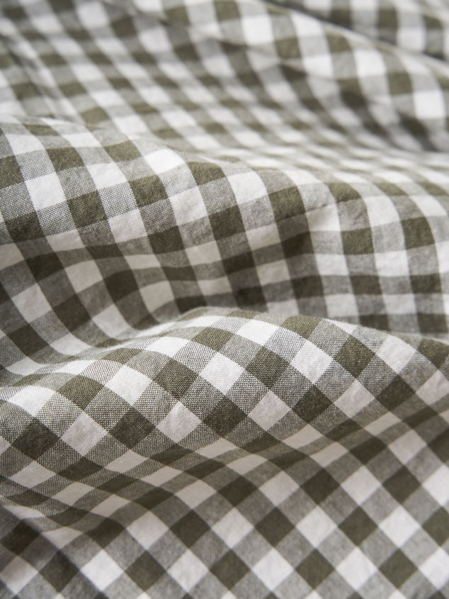 Gingham Organic Cotton Duvet Cover