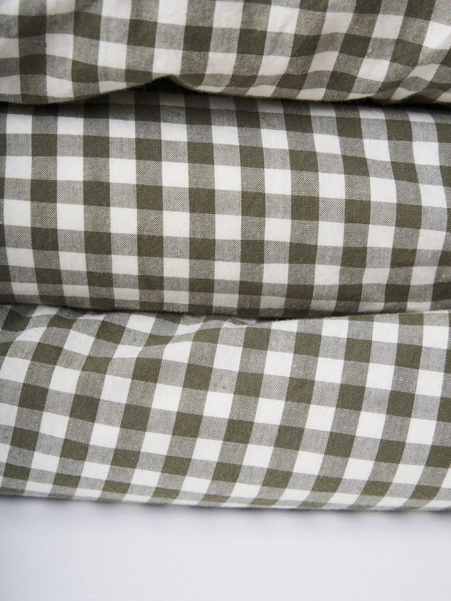 Gingham Organic Cotton Duvet Cover