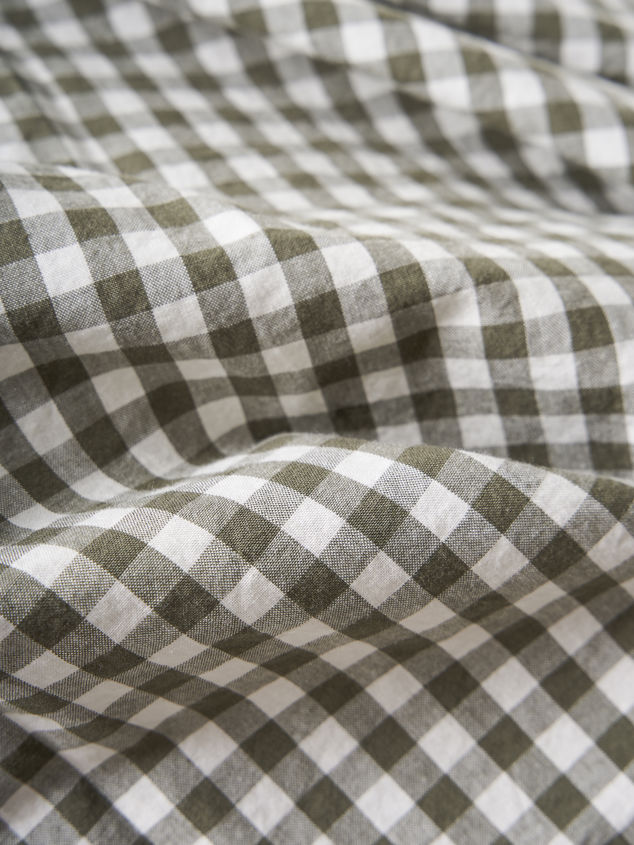 Gingham Organic Cotton Duvet Cover