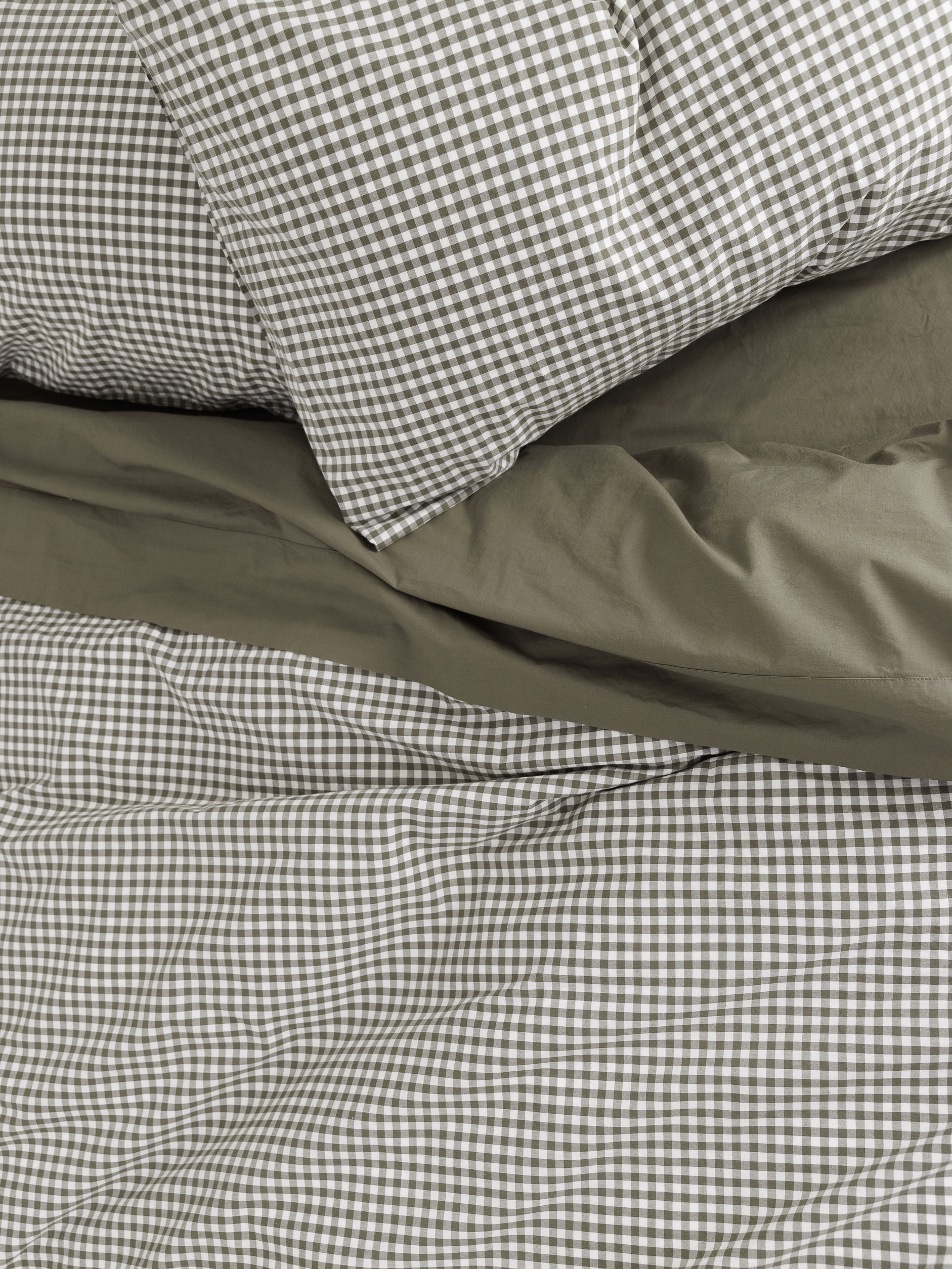 Gingham Organic Cotton Lodge Pillowcase Pair
