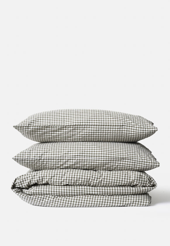 Gingham Organic Cotton Duvet