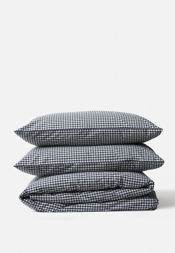 Gingham Organic Cotton Duvet Cover