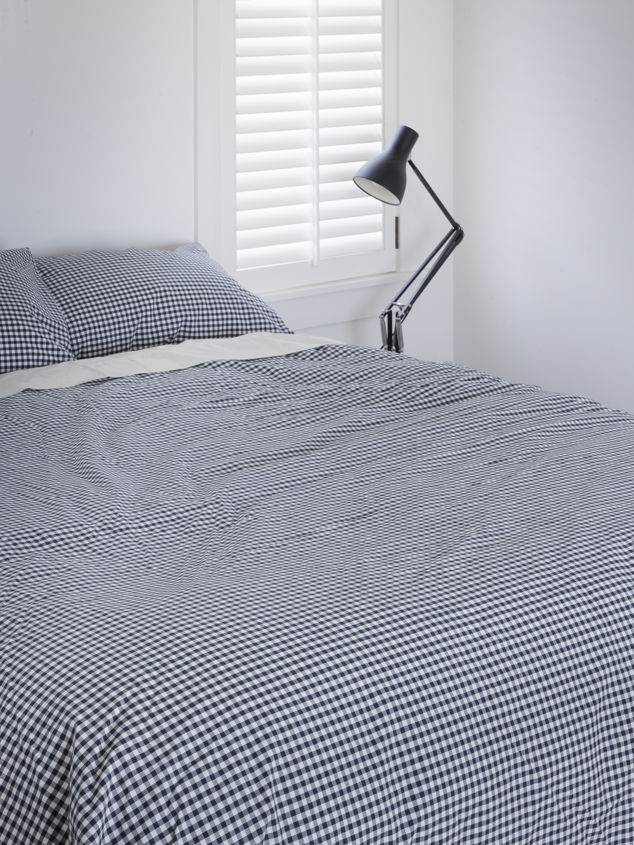 Gingham Organic Cotton Duvet