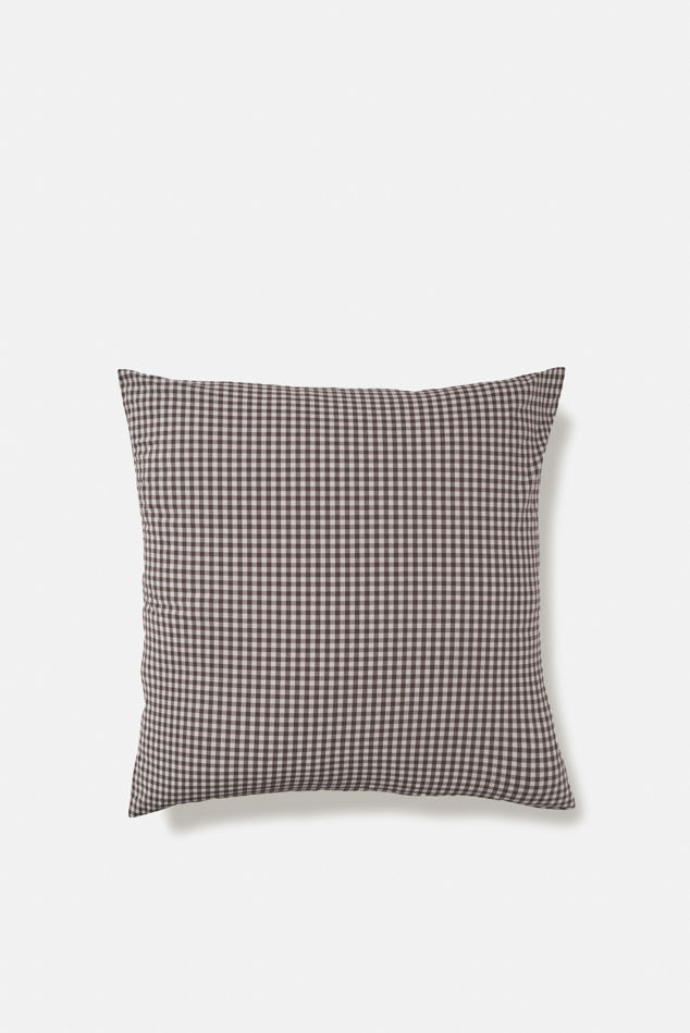 Gingham Organic Cotton Euro Pillowcase