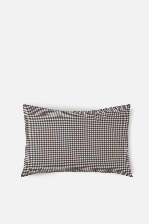 Gingham Organic Cotton Pillowcase Pair
