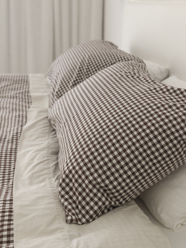 Gingham Organic Cotton Pillowcase Pair