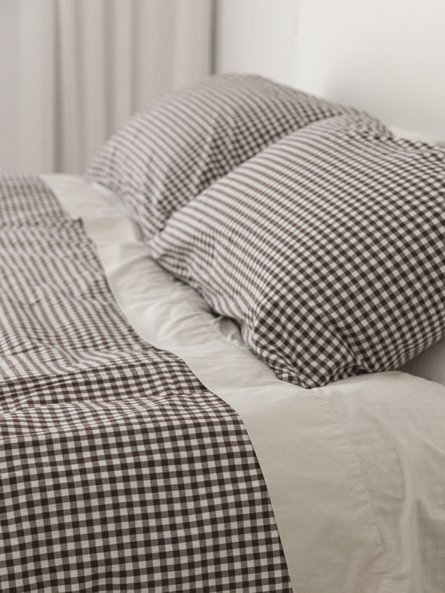 Gingham Organic Cotton Duvet