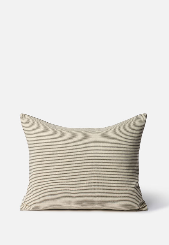 Reversible Pinstripe Cushion Cover
