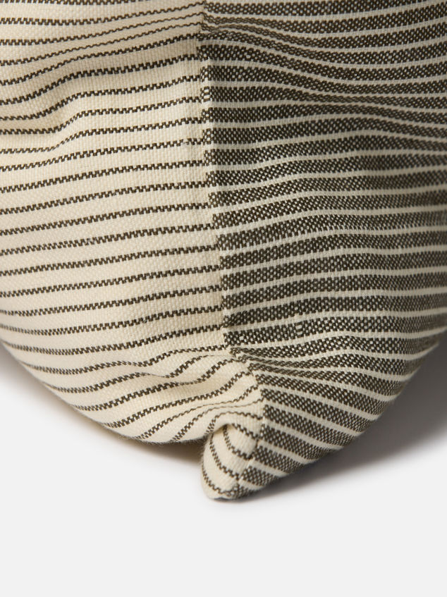 Reversible Pinstripe Cushion Cover