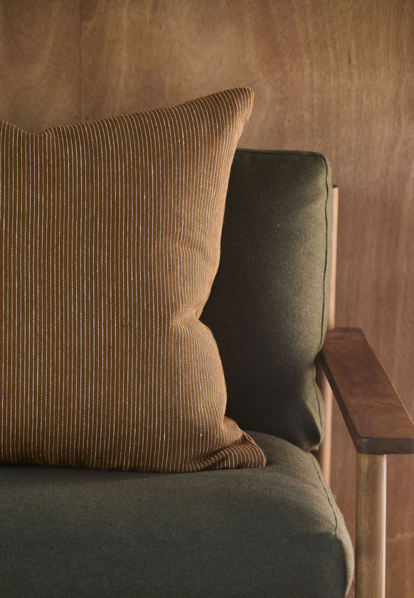 Fine Striped Linen Cushion Cover