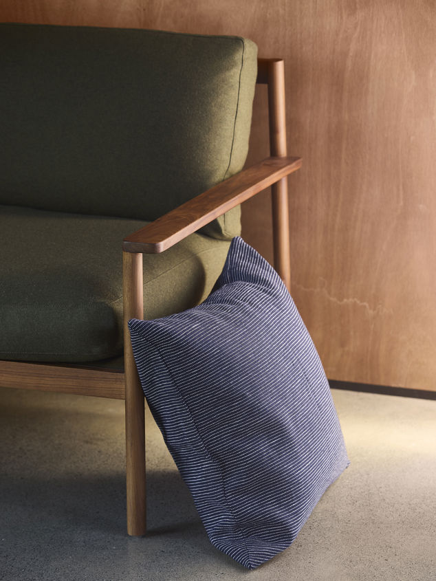 Fine Striped Linen Cushion Cover