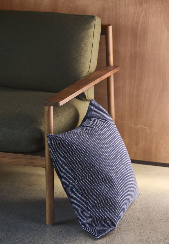 Fine Striped Linen Cushion Cover