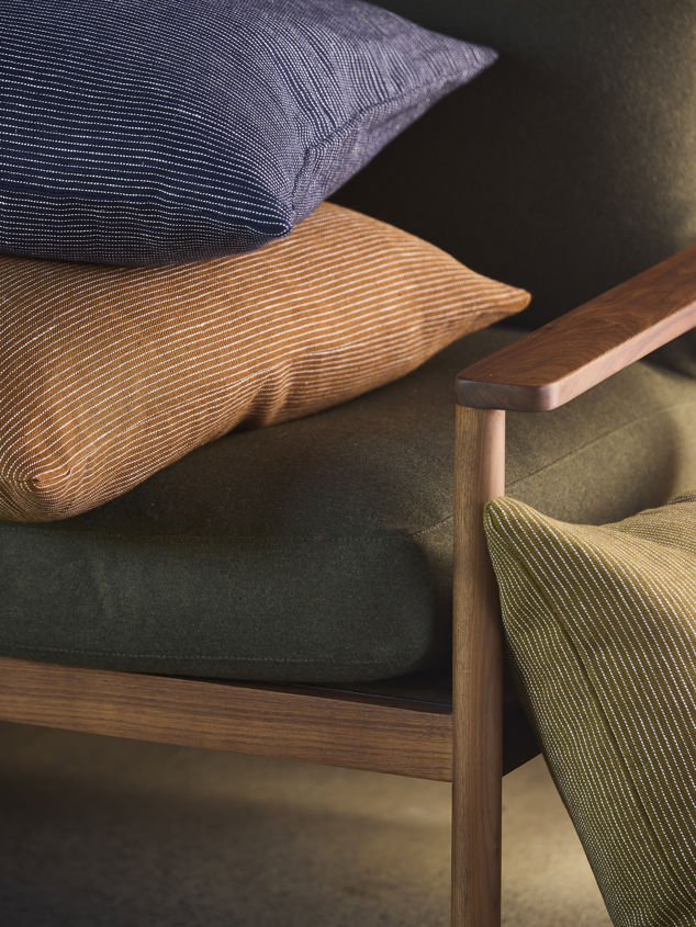 Fine Striped Linen Cushion Cover