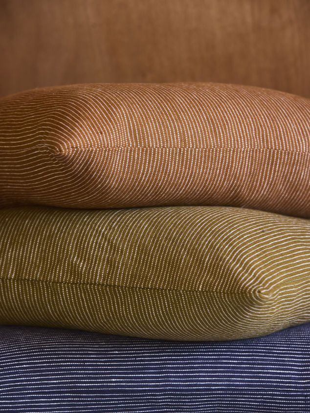Fine Striped Linen Cushion Cover