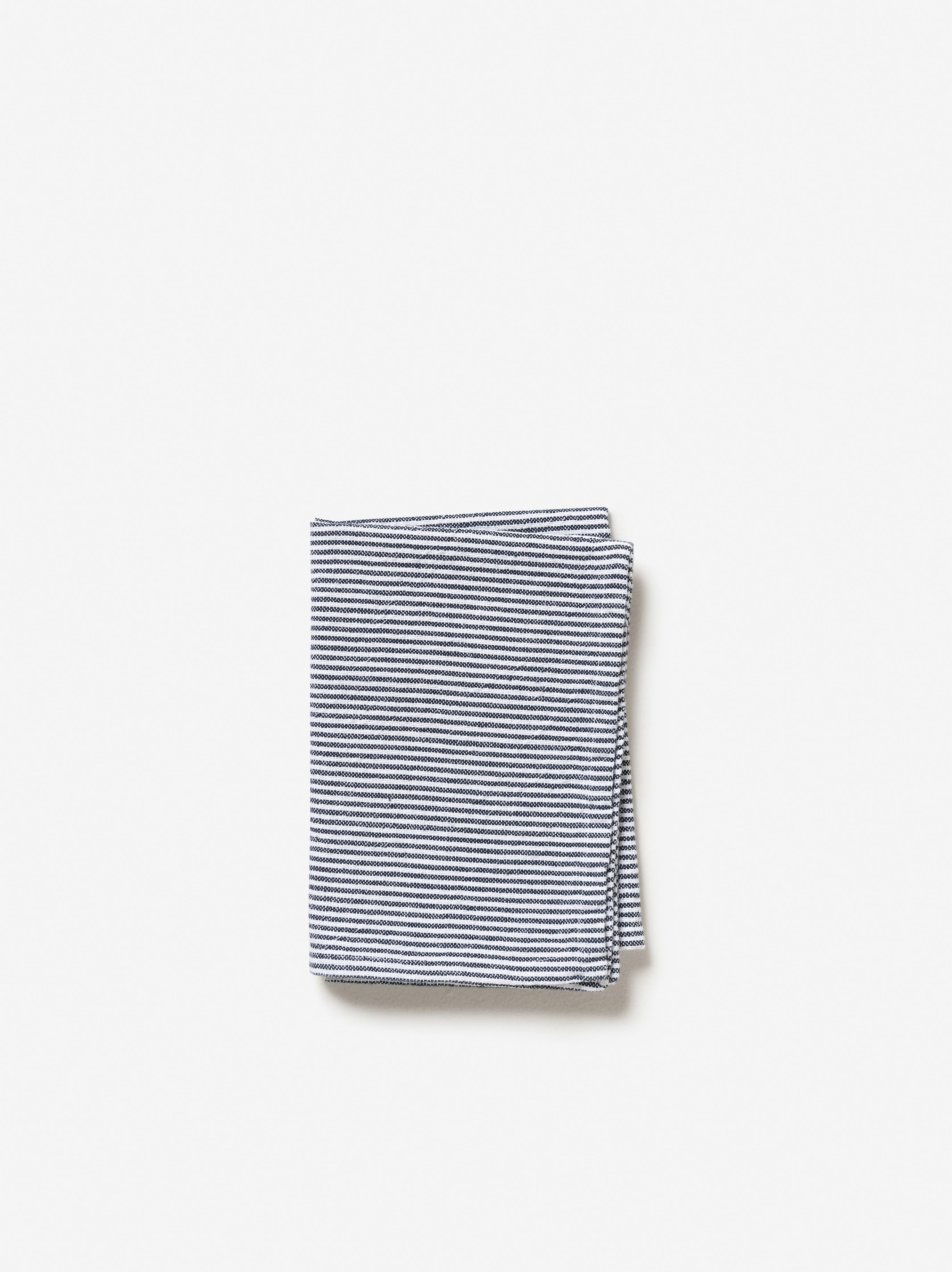 Stripe Washed Cotton Tea Towel