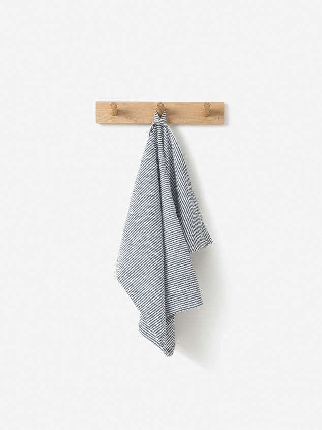 Stripe Washed Cotton Tea Towel