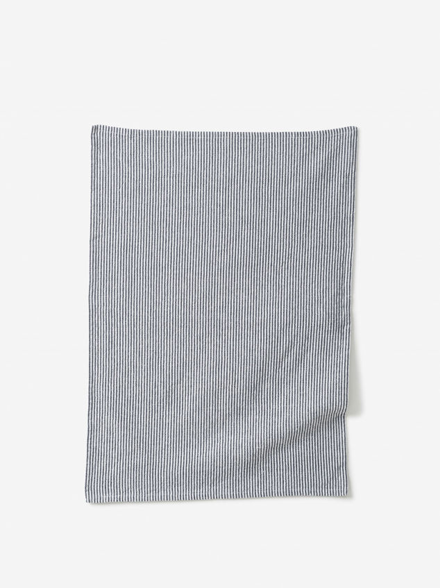 Stripe Washed Cotton Tea Towel