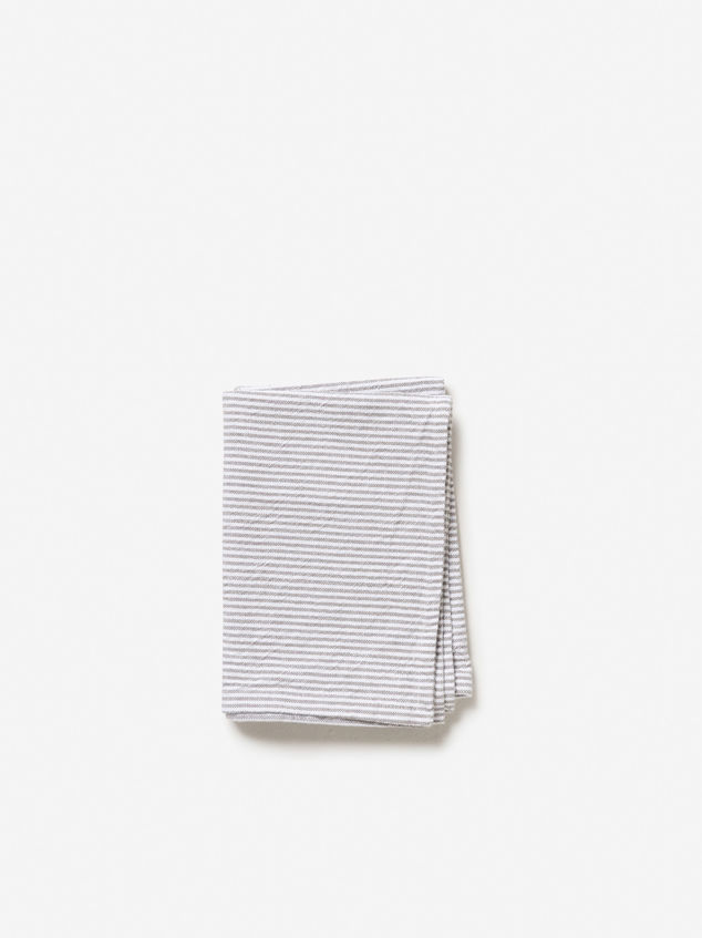 Stripe Washed Cotton Tea Towel