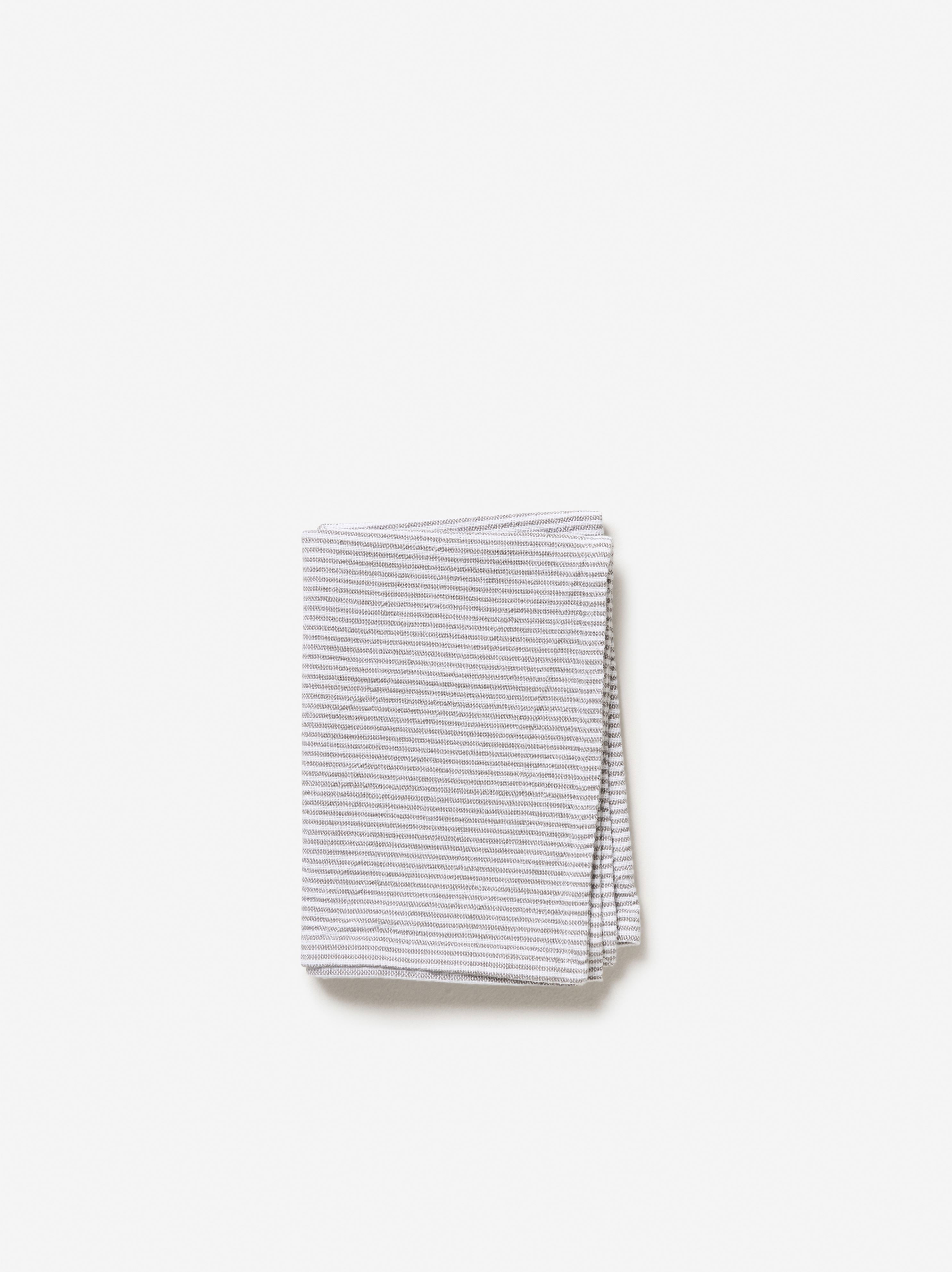 Stripe Washed Cotton Tea Towel