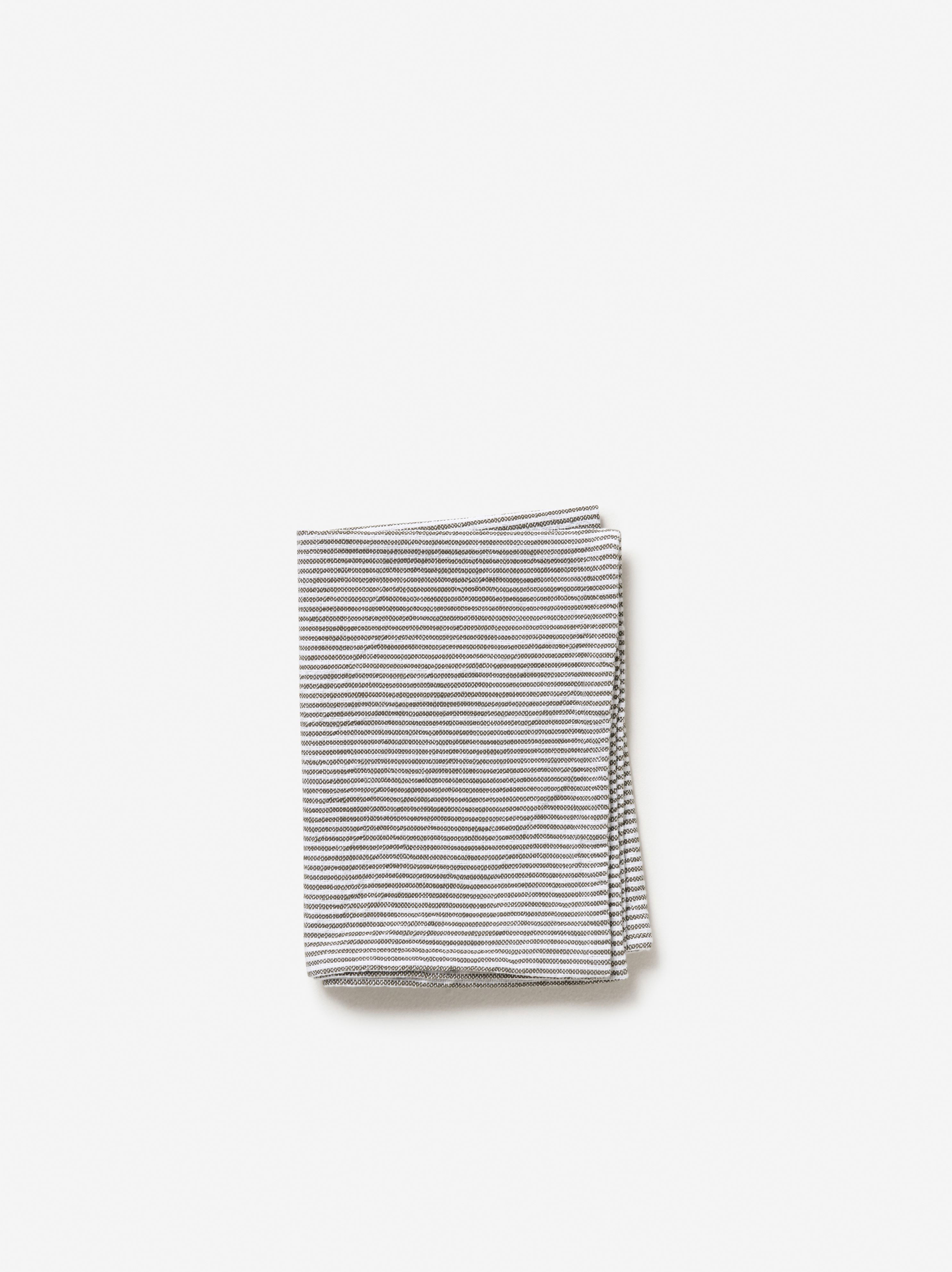 Stripe Washed Cotton Tea Towel