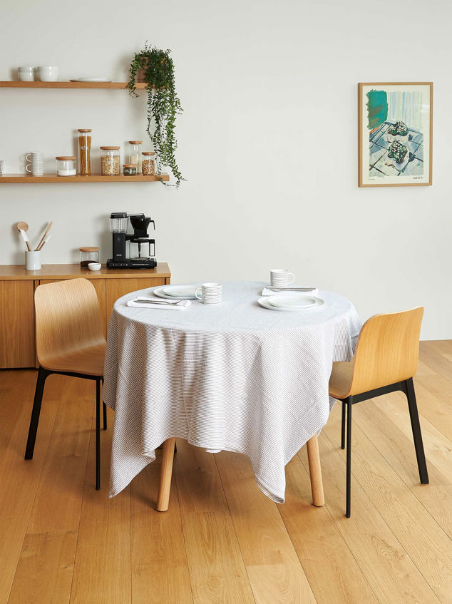 Stripe Washed Cotton Tablecloth