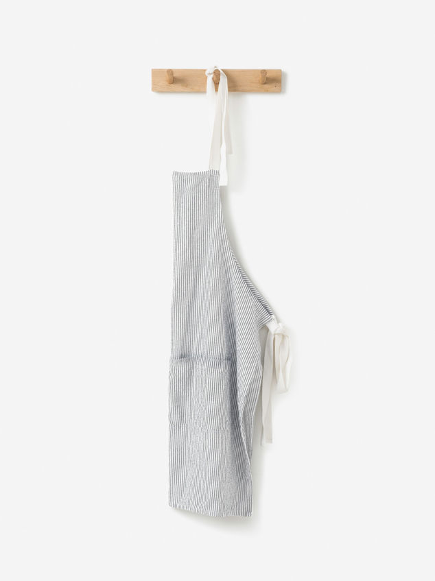 Stripe Washed Cotton Apron