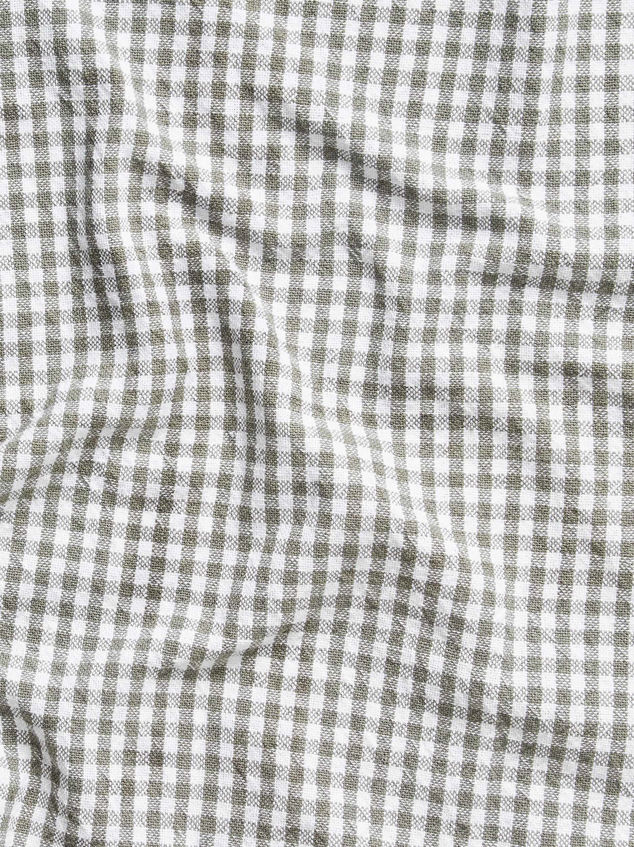 Gingham Washed Cotton Tea Towel