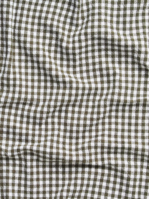 Gingham Washed Cotton Tea Towel
