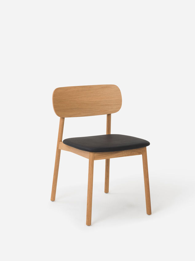 Radial Dining Chair w/ Leather Seat