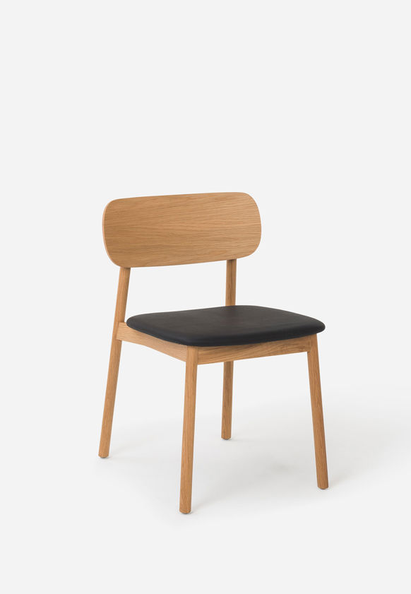 The Radial Dining Chair w/ Leather Seat