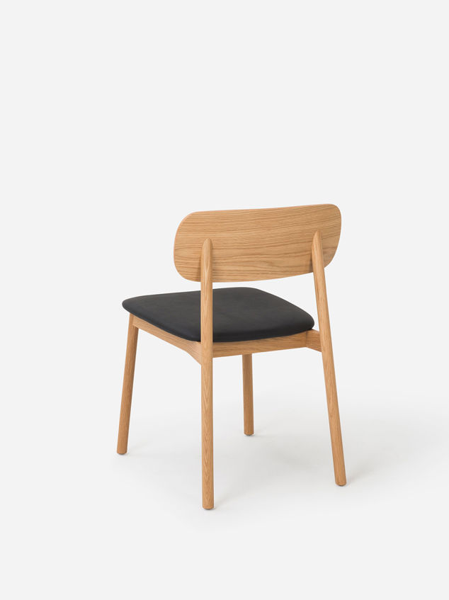 Radial Dining Chair w/ Leather Seat