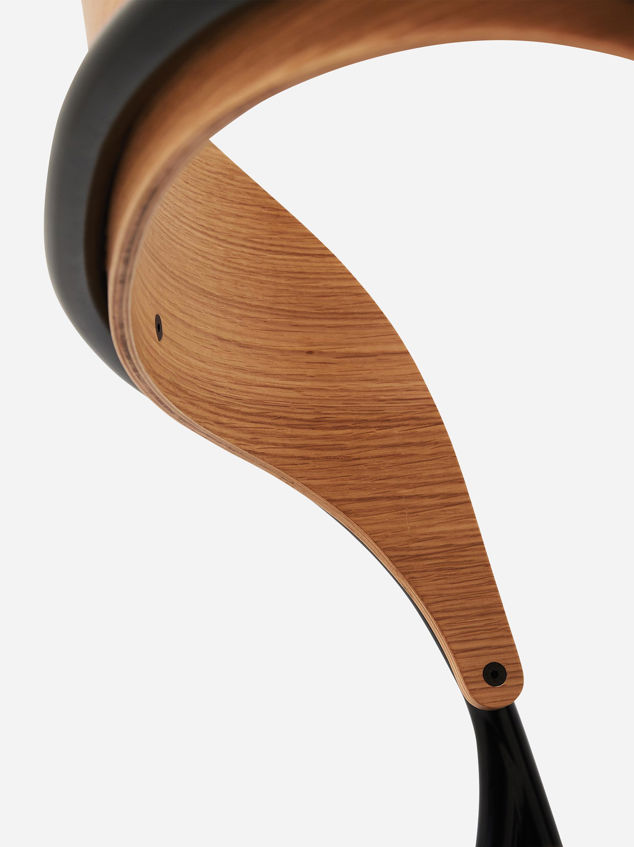 Trace Dining Chair w/ Leather Seat