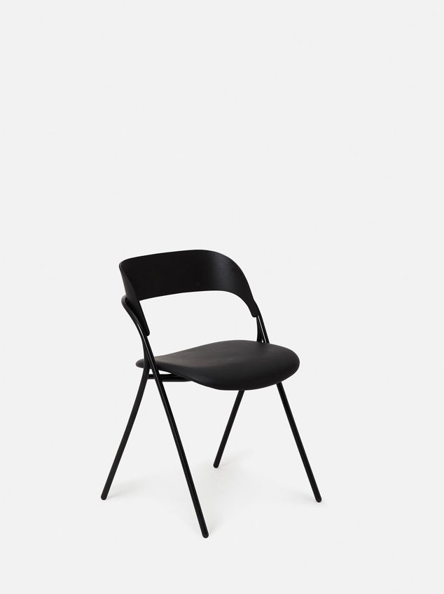 Trace Dining Chair w/ Leather Seat