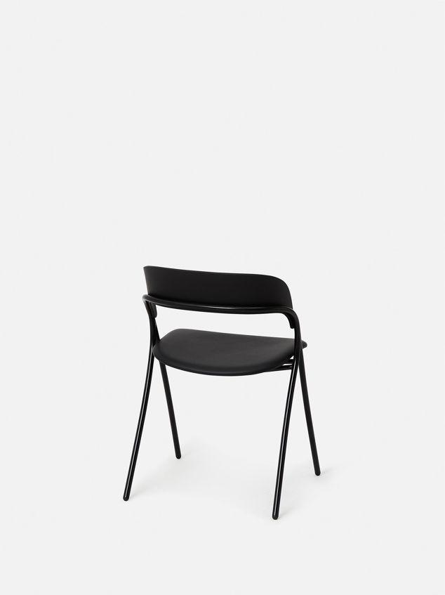 Trace Dining Chair w/ Leather Seat