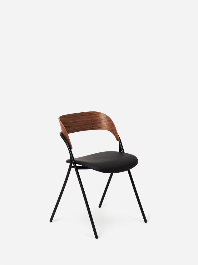 Trace Dining Chair w/ Leather Seat